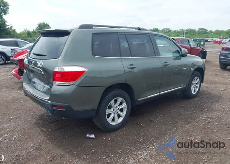 2013 Toyota Highlander Base V6 из США, поврежденный, VIN 5TDZK3EH7DS092115